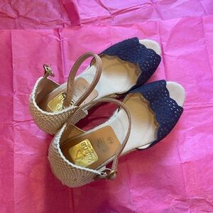 Kanna blue wedge espadrille